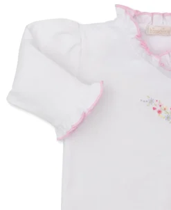 Kissy Kissy Premier Flowers & Vines White Hand Emb. Footie><noscript><img width=