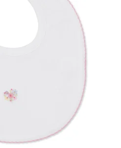 Kissy Kissy Premier Flowers & Vines Hand Emb. Bib> Bibs|Smocking + Hand Embroidery