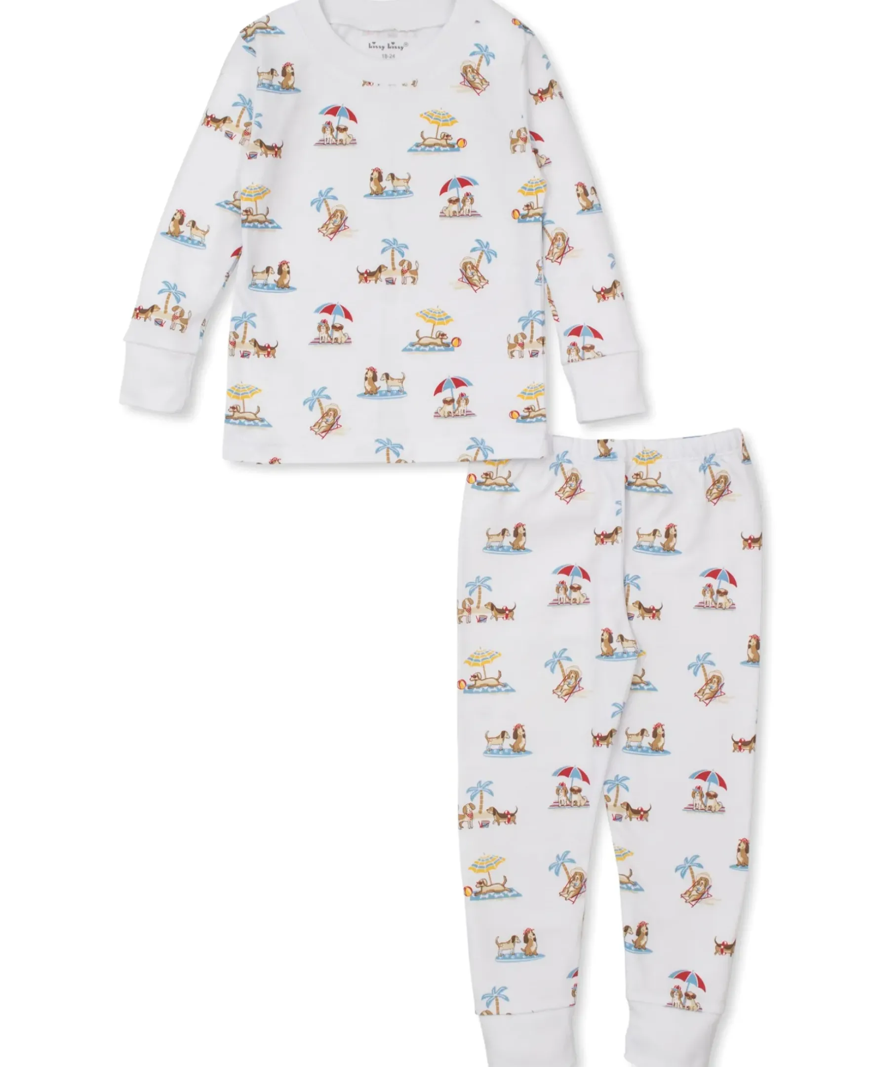 Kissy Kissy Puppy Beach Daze Toddler Pajama Set>Kids Pajamas|Pajamas