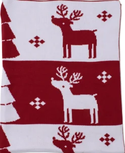 Kissy Kissy Reindeer Knit Novelty Blanket> Blankets|Classic Collections