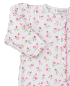 Kissy Kissy Rosy Roses Zip Footie> Footies|Pajamas