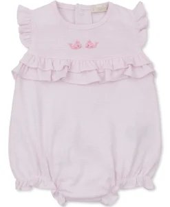 Kissy Kissy SCE Crabs & Whales Hand Emb. Stripe Bubble> Rompers|Dresses + Bubbles