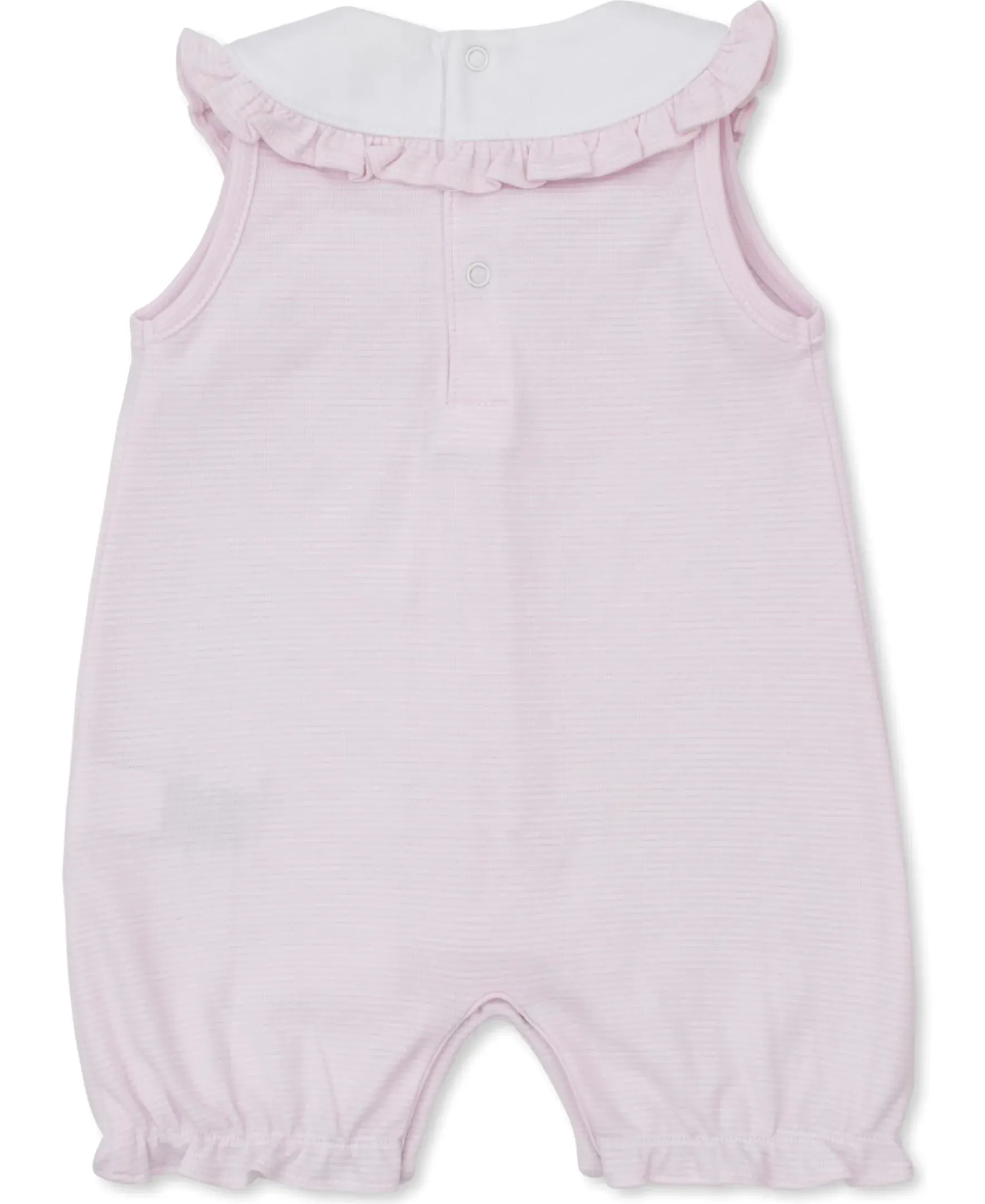 Kissy Kissy SCE Crabs & Whales Hand Emb. Short Stripe Playsuit> Playsuits|Smocking + Hand Embroidery