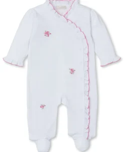 Kissy Kissy SCE Roses and Blooms Hand Emb. Footie> Footies|Smocking + Hand Embroidery