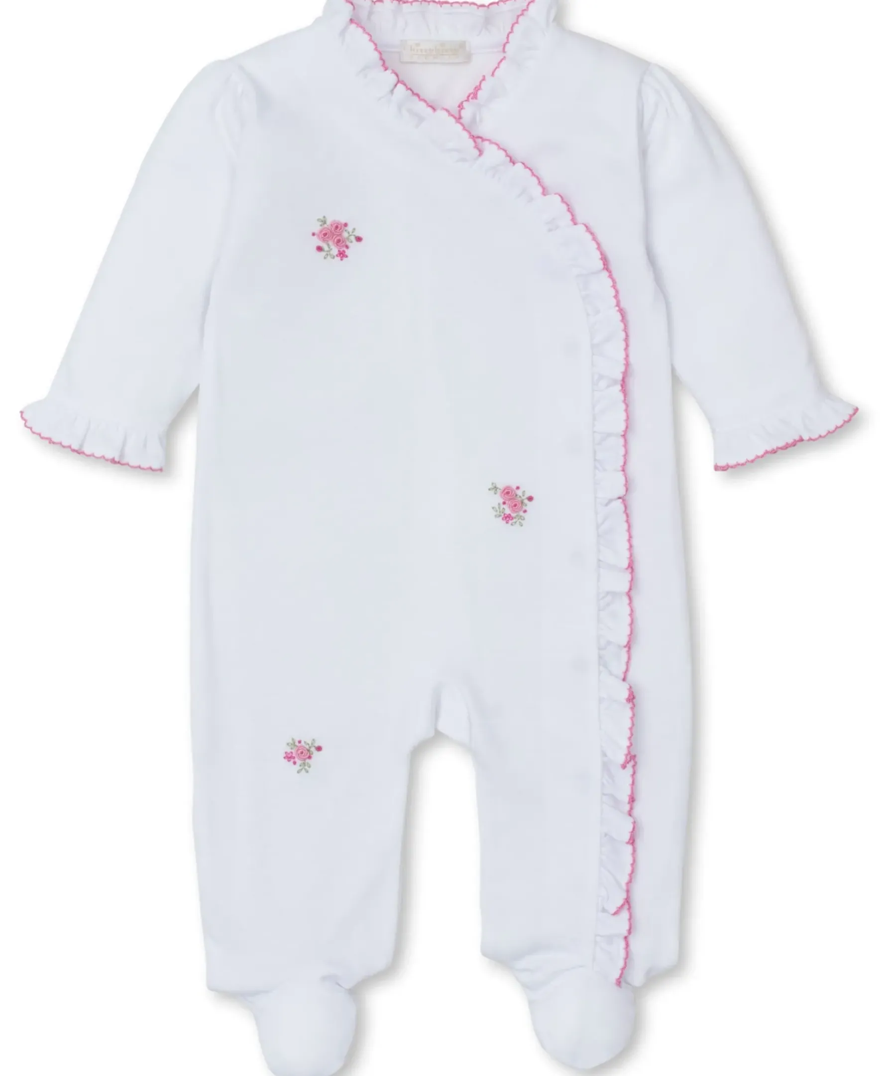 Kissy Kissy SCE Roses and Blooms Hand Emb. Footie> Footies|Smocking + Hand Embroidery