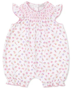 Kissy Kissy Sea Shell Magic Smocked Sleeveless Playsuit> Playsuits|Rompers