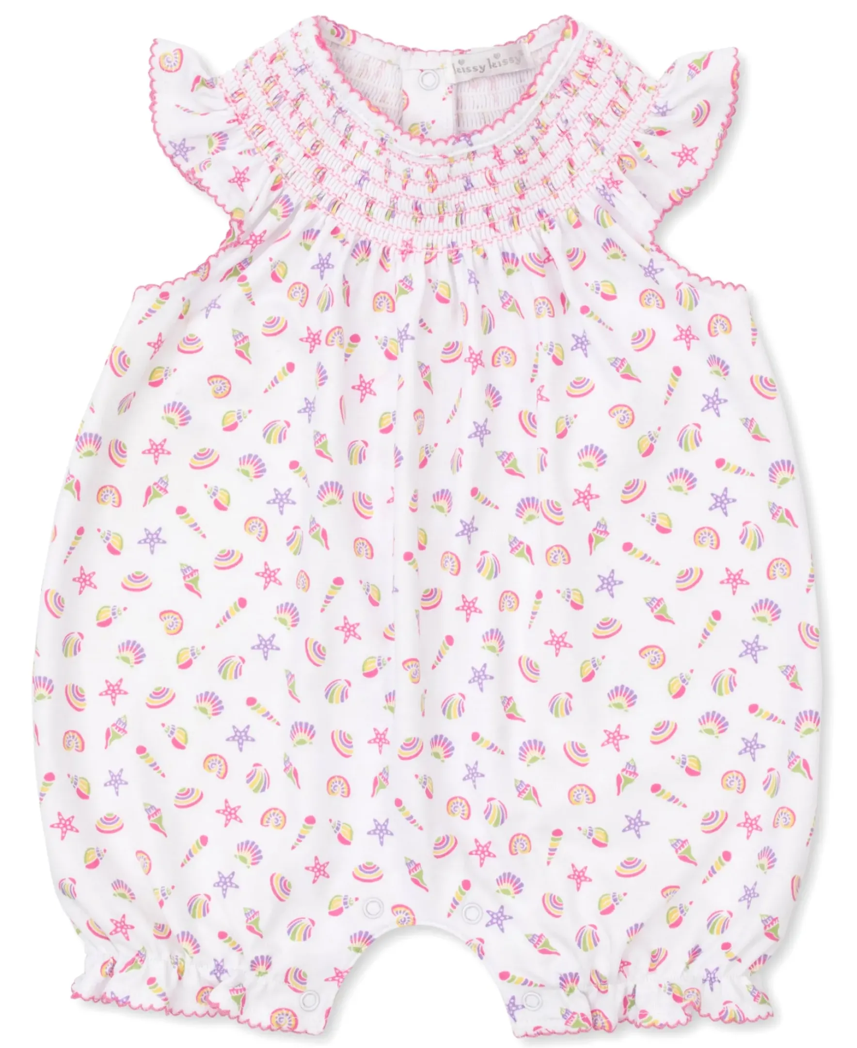 Kissy Kissy Sea Shell Magic Smocked Sleeveless Playsuit> Playsuits|Rompers