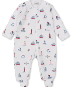 Kissy Kissy Seas the Day Zip Footie> Footies|Pajamas