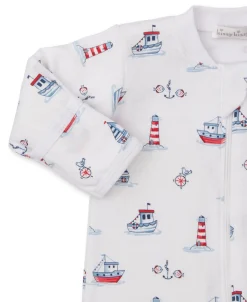 Kissy Kissy Seas the Day Zip Footie> Footies|Pajamas