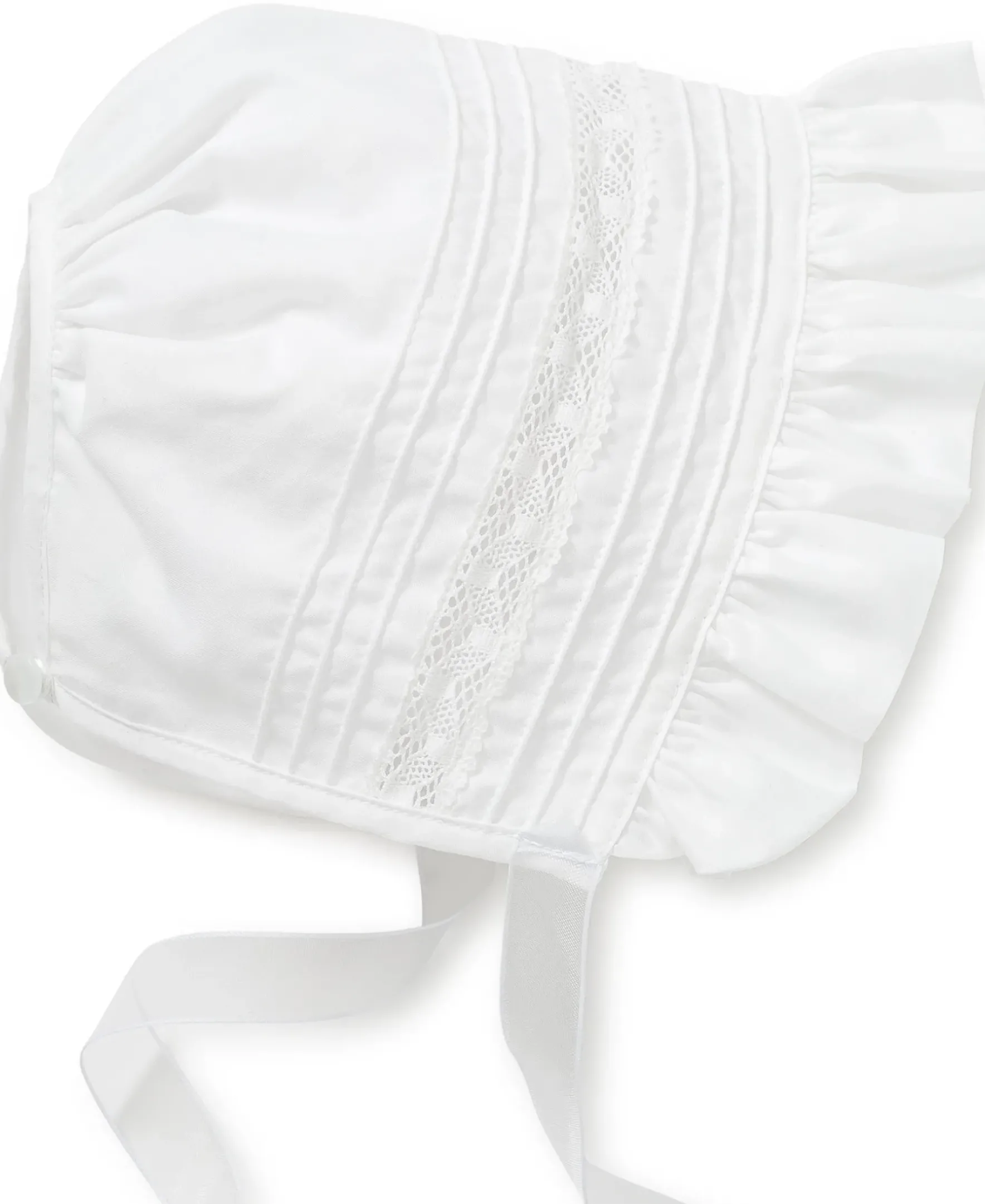 Kissy Kissy Silene Christening Gown & Hat Set> Hats|Smocking + Hand Embroidery