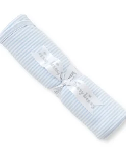 Kissy Kissy Simple Stripes Blue Blanket> Blankets|Classic Collections
