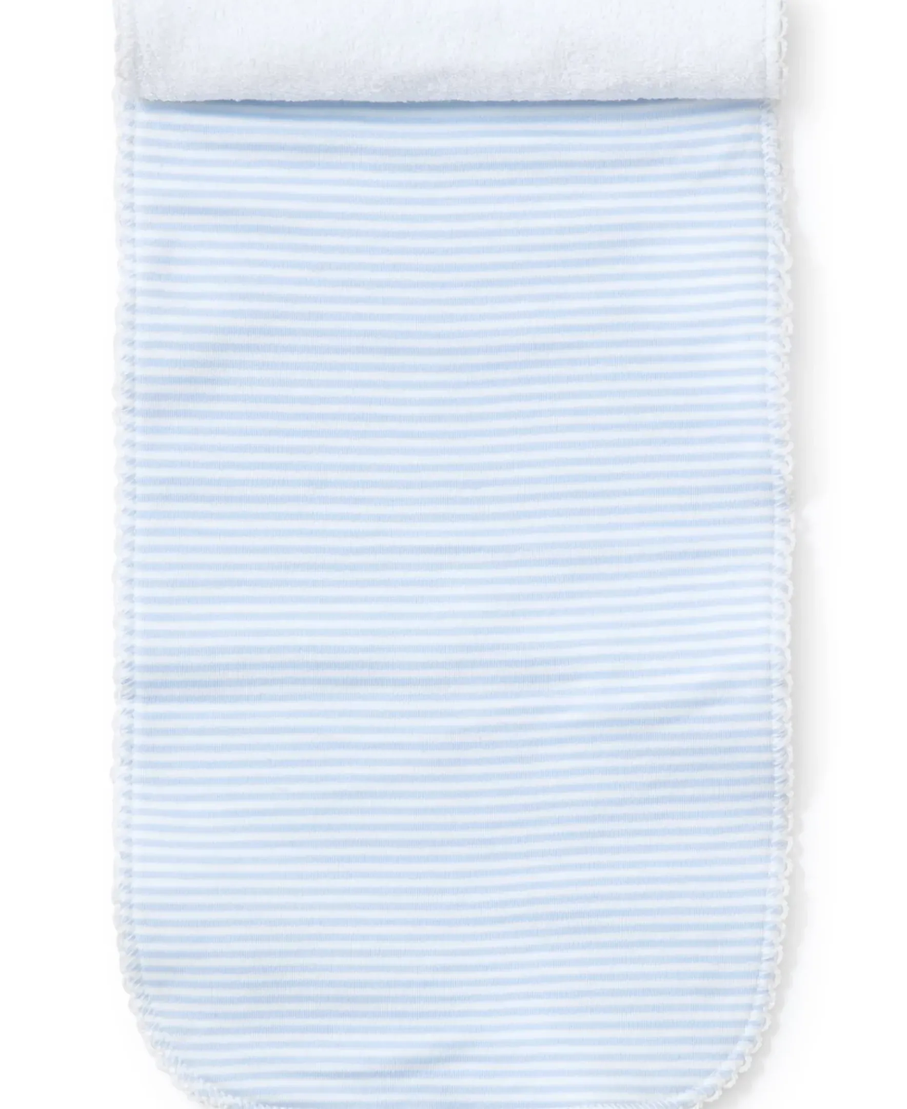 Kissy Kissy Simple Stripes Blue Burp Cloth> Burp Cloths|Classic Collections