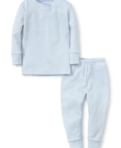 Kissy Kissy Simple Stripes Blue Pajama Set> Pajamas|Classic Collections
