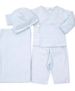 Kissy Kissy Simple Stripes Blue Take Me Home Bundle Set> Classic Collections
