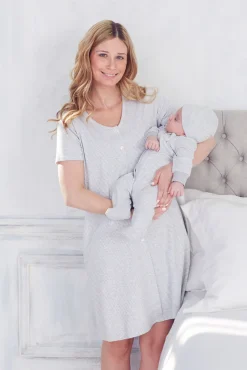 Kissy Kissy Simple Stripes Adult Nightgown> Classic Collections