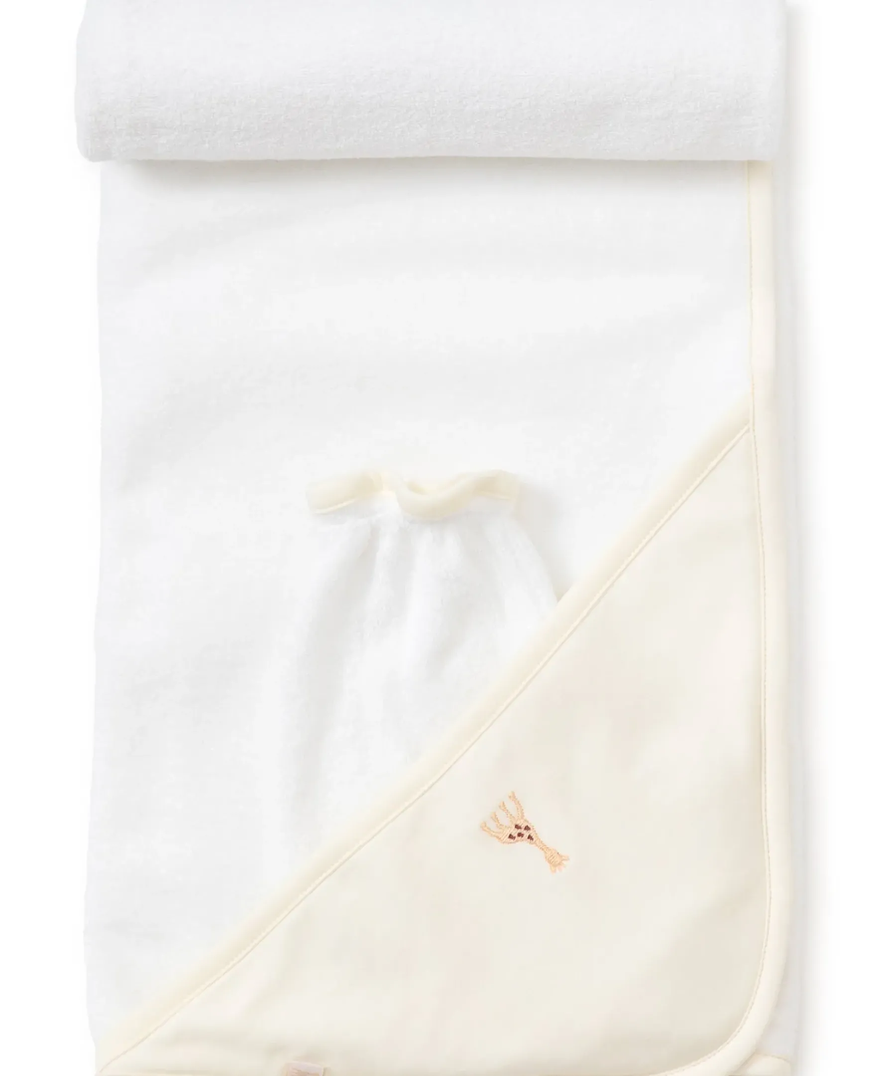 Kissy Kissy Sophie la girafe Ecru Hooded Towel & Mitt Set> Hooded Bath Towels|Classic Collections