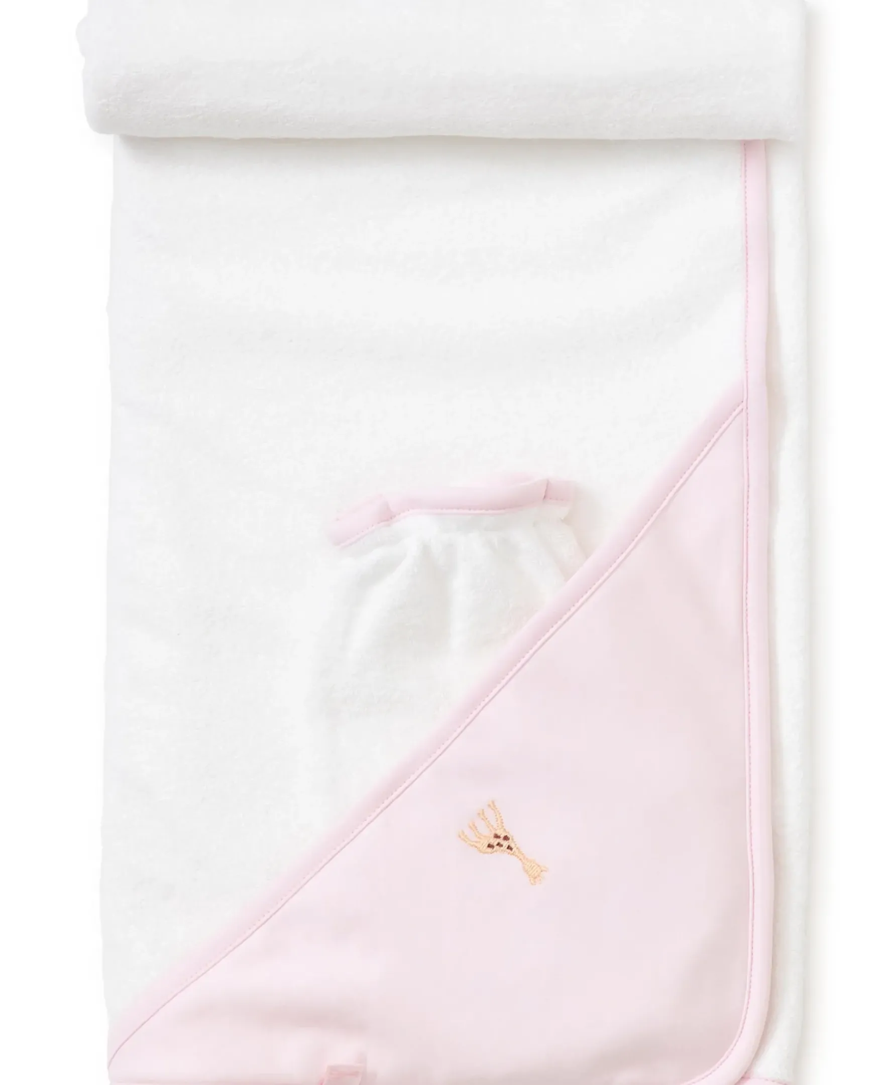 Kissy Kissy Sophie la girafe Pink Hooded Towel & Mitt Set> Hooded Bath Towels|Classic Collections