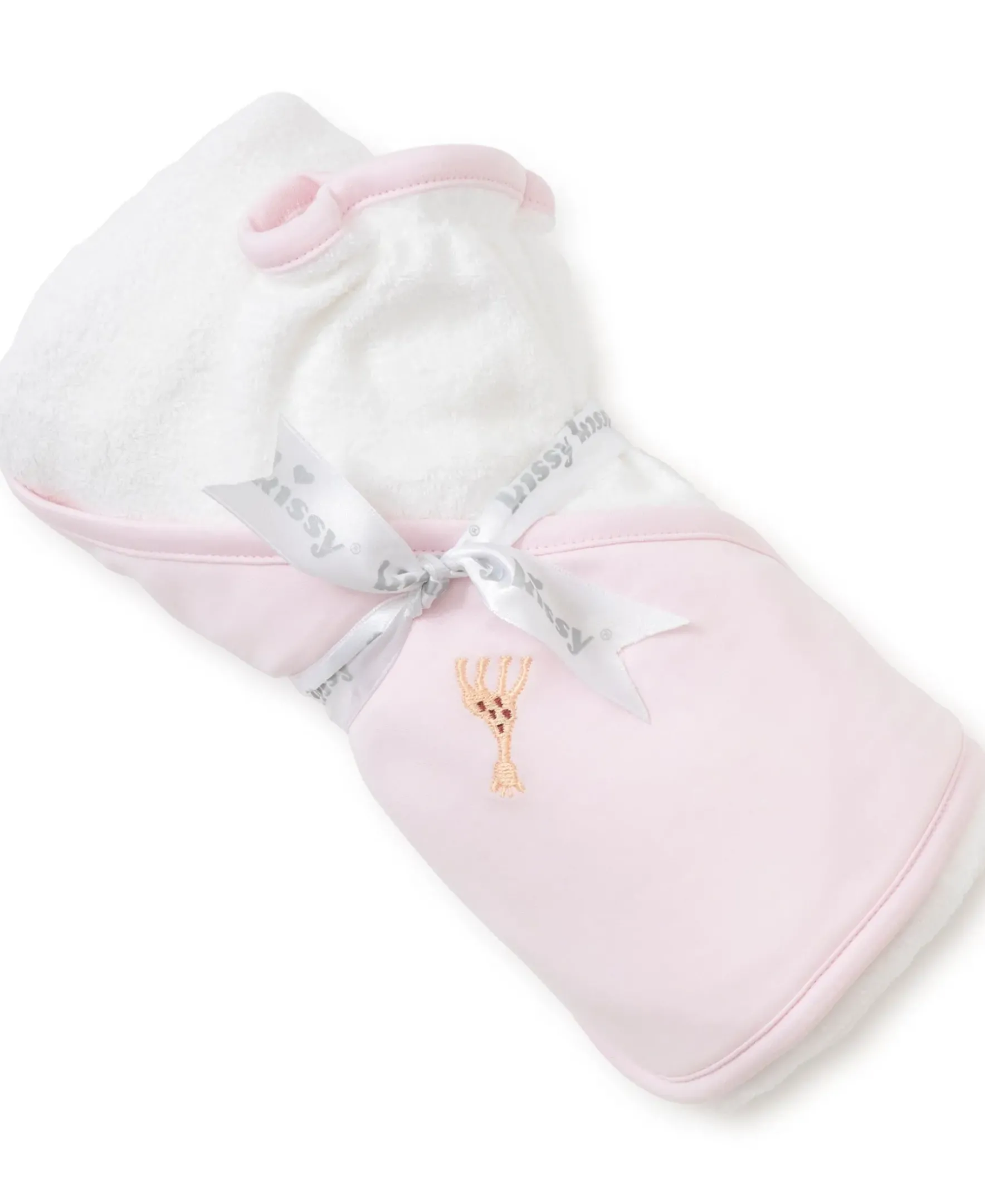 Kissy Kissy Sophie la girafe Pink Hooded Towel & Mitt Set> Hooded Bath Towels|Classic Collections