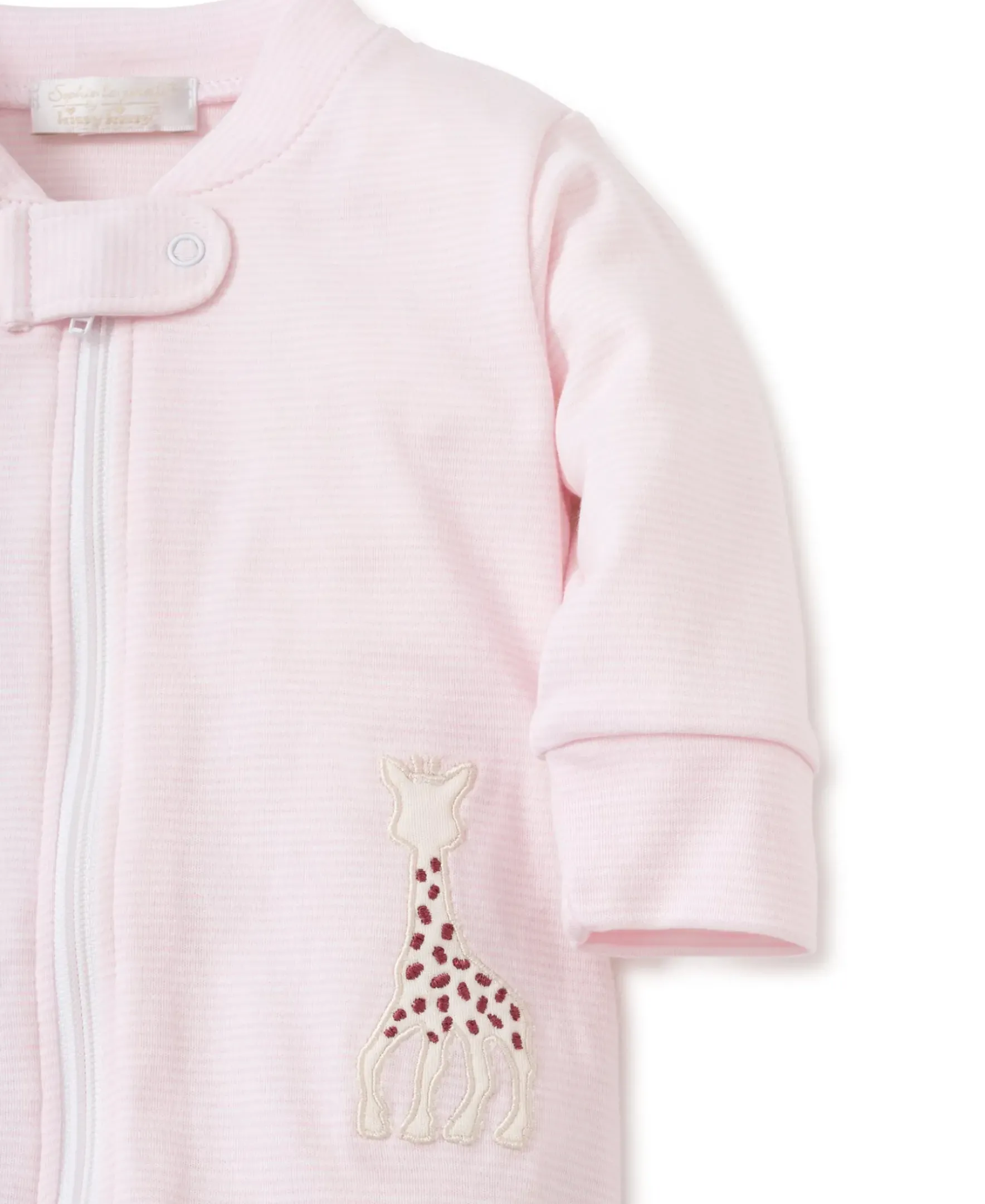 Kissy Kissy Sophie la girafe Stripe Zip Front Footie> Footies|Classic Collections