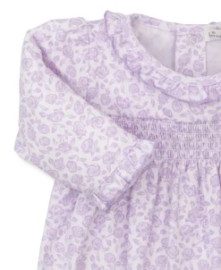 Kissy Kissy Summer Gardens Smocked Footie> Footies|Smocking + Hand Embroidery