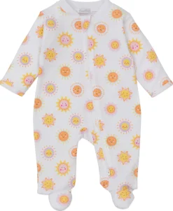 Kissy Kissy Sunshine Abounds Zip Footie> Footies|Pajamas