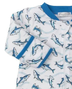 Kissy Kissy Swift Sharks Zip Footie & Hat Set> Footies|Hats