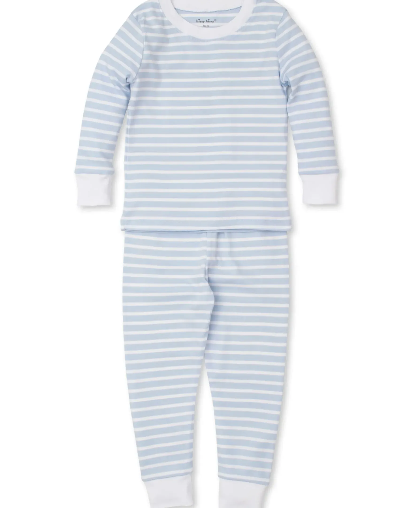 Kissy Kissy Team Stripes Blue Pajama Set>Kids Pajamas|Pajamas
