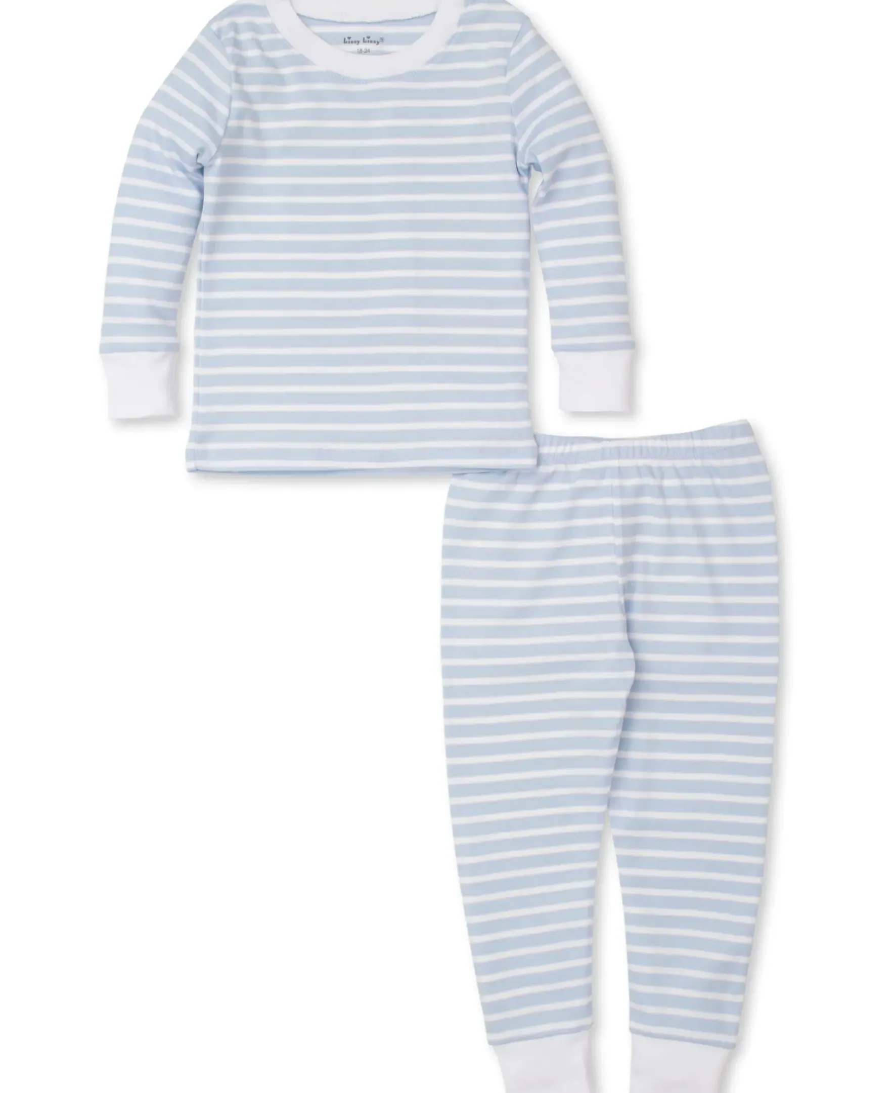 Kissy Kissy Team Stripes Blue Toddler Pajama Set>Kids Pajamas|Pajamas