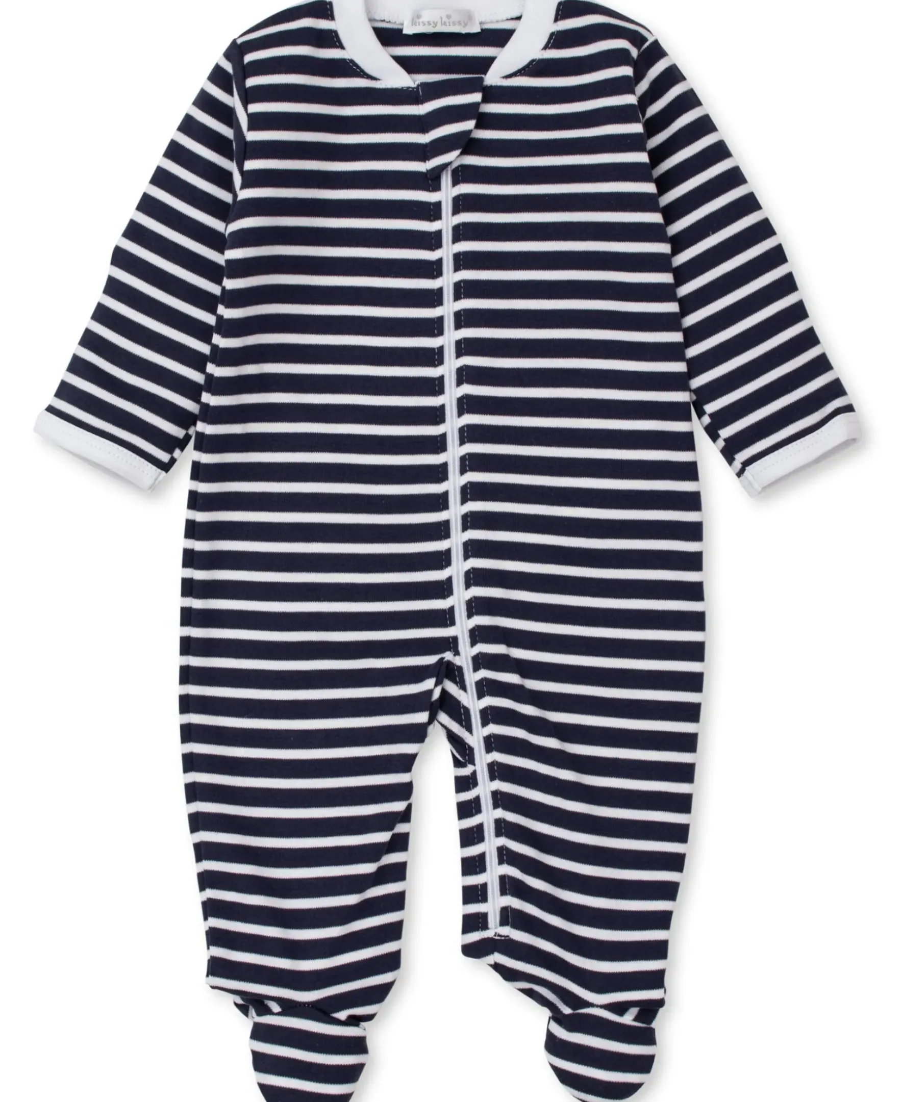 Kissy Kissy Team Stripes Zip Footie> Footies|Pajamas