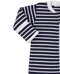 Kissy Kissy Team Stripes Zip Footie> Footies|Pajamas