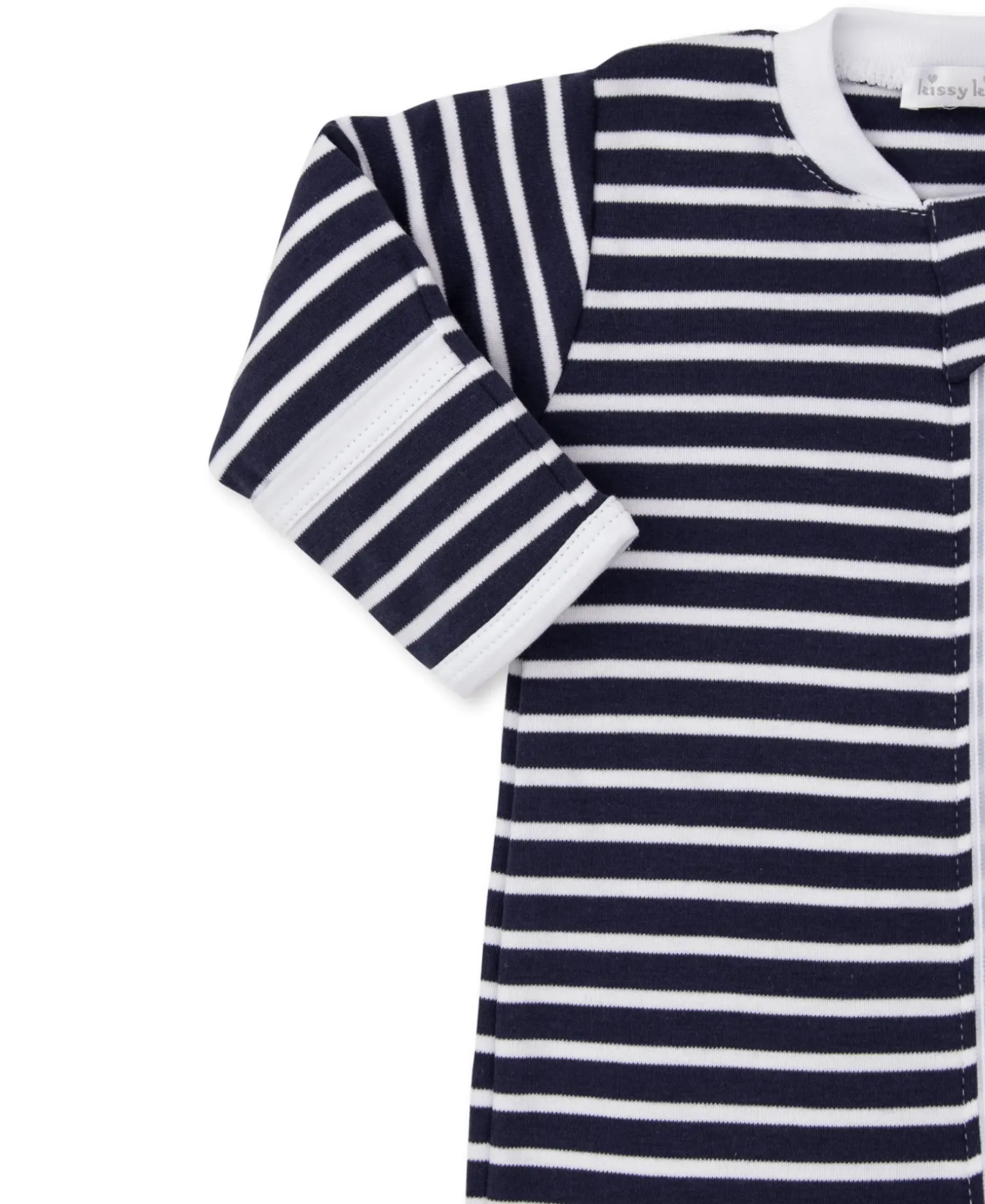 Kissy Kissy Team Stripes Zip Footie> Footies|Pajamas