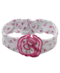 Kissy Kissy Tulip Blossoms White Headband> Headbands|White Basics