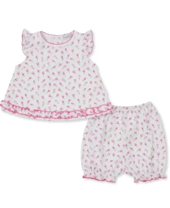 Kissy Kissy Tulip Blossoms White Sunsuit Set> White Basics