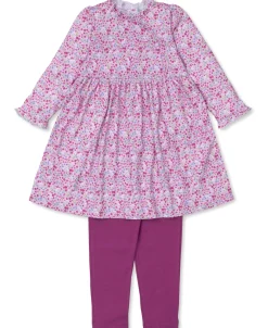 Kissy Kissy Unique Floral Toddler Dress Set>Kids Dresses|Pant Sets