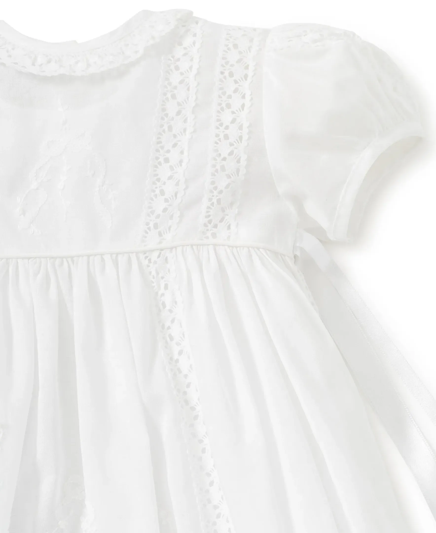 Kissy Kissy Victoria Christening Gown & Hat Set> Hats|Smocking + Hand Embroidery