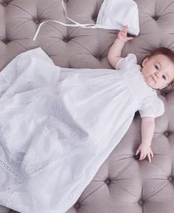 Kissy Kissy Victoria Christening Gown & Hat Set><noscript><img width=