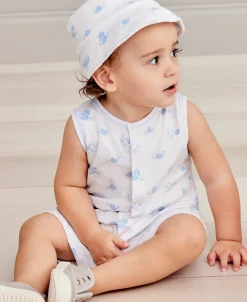 Kissy Kissy Whale Wonder Blue Bucket Hat> Hats