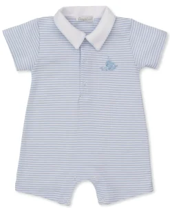Kissy Kissy Whale Wonder Blue Short Stripe Playsuit> Playsuits