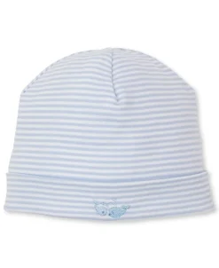 Kissy Kissy Whale Wonder Blue Stripe Hat> Hats