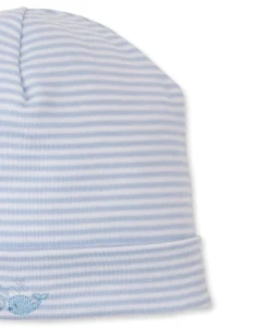 Kissy Kissy Whale Wonder Blue Stripe Hat> Hats