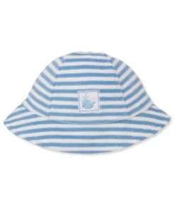 Kissy Kissy Whale Wonder Blue Stripe Terry Sunhat> Hats