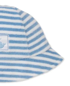 Kissy Kissy Whale Wonder Blue Stripe Terry Sunhat><noscript><img width=