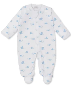 Kissy Kissy Whale Wonder Blue Zip Footie> Footies|Pajamas