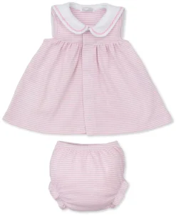 Kissy Kissy Whale Wonder Stripe Dress Set> Dresses + Bubbles