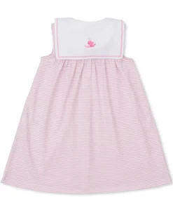 Kissy Kissy Whale Wonder Stripe Toddler Dress>Kids Dresses|Dresses + Bubbles