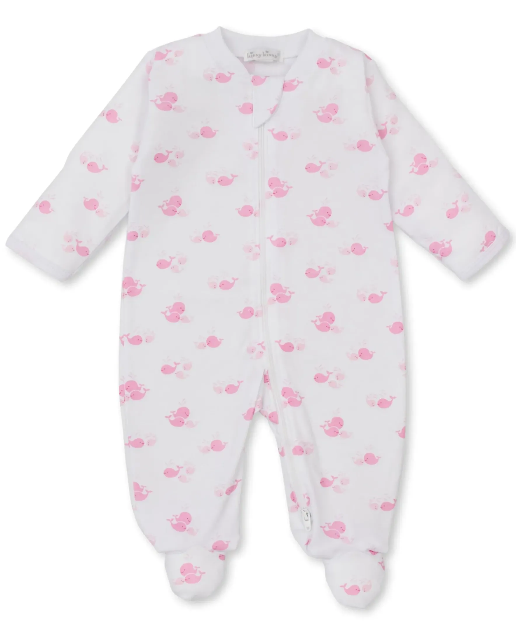 Kissy Kissy Whale Wonder Zip Footie> Footies|Pajamas