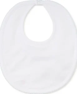 Kissy Kissy White/Blue Kissy Basics Bib> Bibs|White Basics