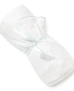 Kissy Kissy White/Blue New Kissy Dots Hooded Towel & Mitt Set> Hooded Bath Towels|White Basics