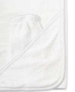 Kissy Kissy White/Blue New Kissy Dots Hooded Towel & Mitt Set><noscript><img width=