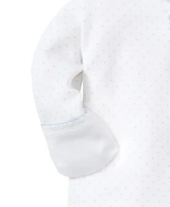 Kissy Kissy White/Blue New Kissy Dots Print Footie><noscript><img width=